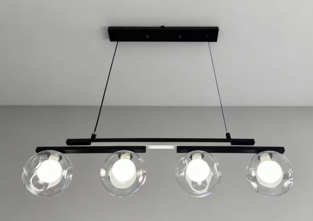 Hanging Light BLH-HL-280 Smoked Glass Globe